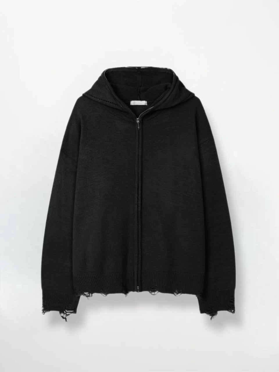 大阪店WEB限定受注制【Chikashitsu +】full zip up knit hoodie (3color)
