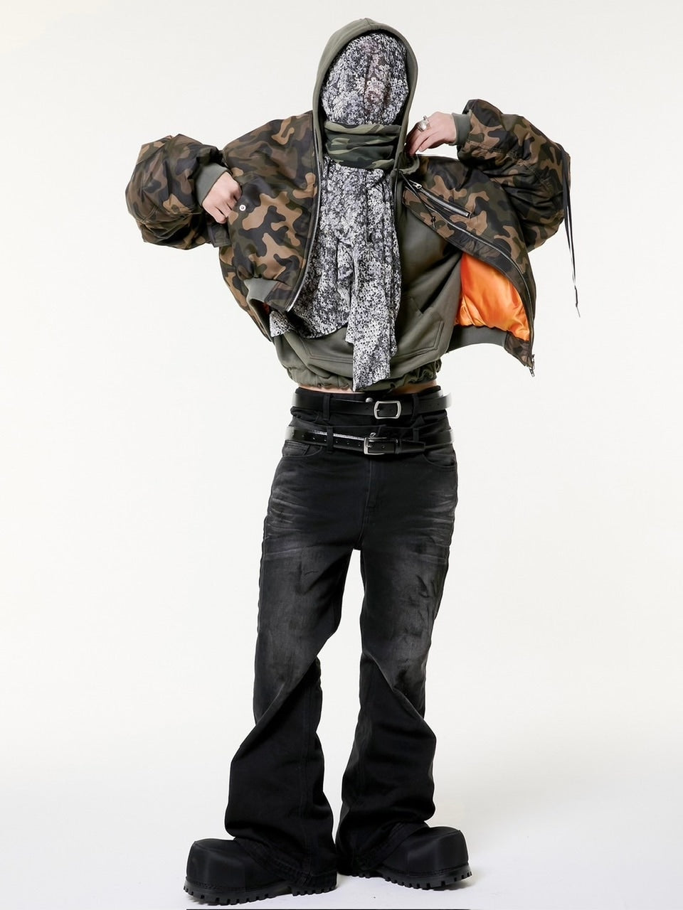 【ANOTHERYOUTH】double waist jeans