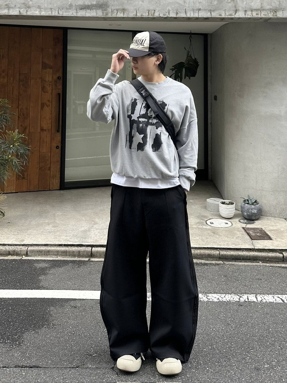【youll】2tuck slit curve slacks