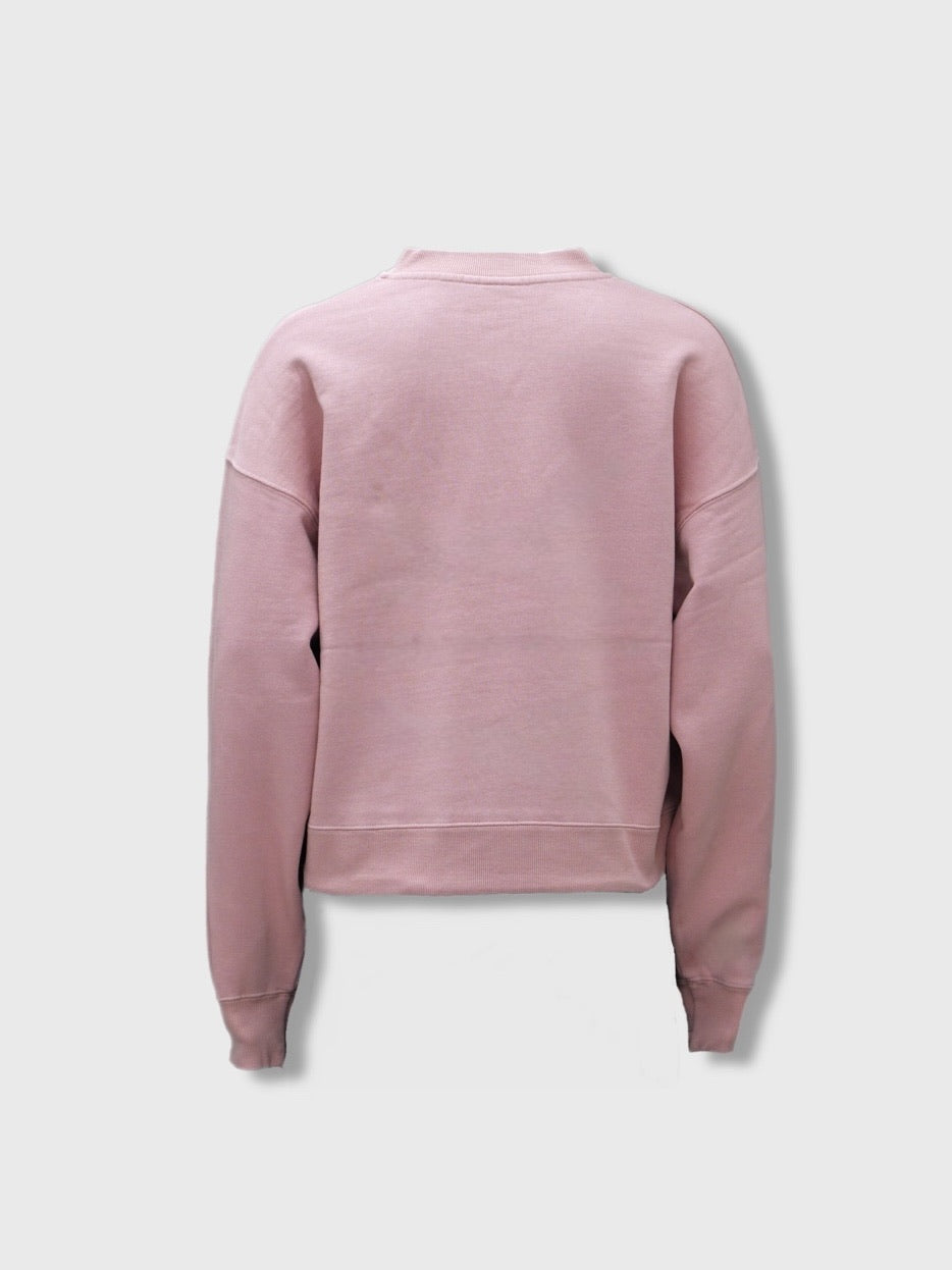 【CS】cropped vneck sweat shirt (pink)