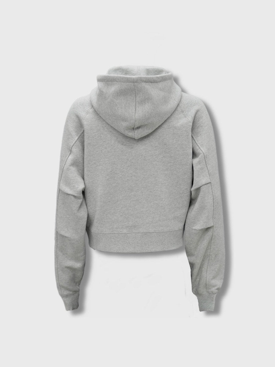 【CS】cropped double zip hoodie (gray)