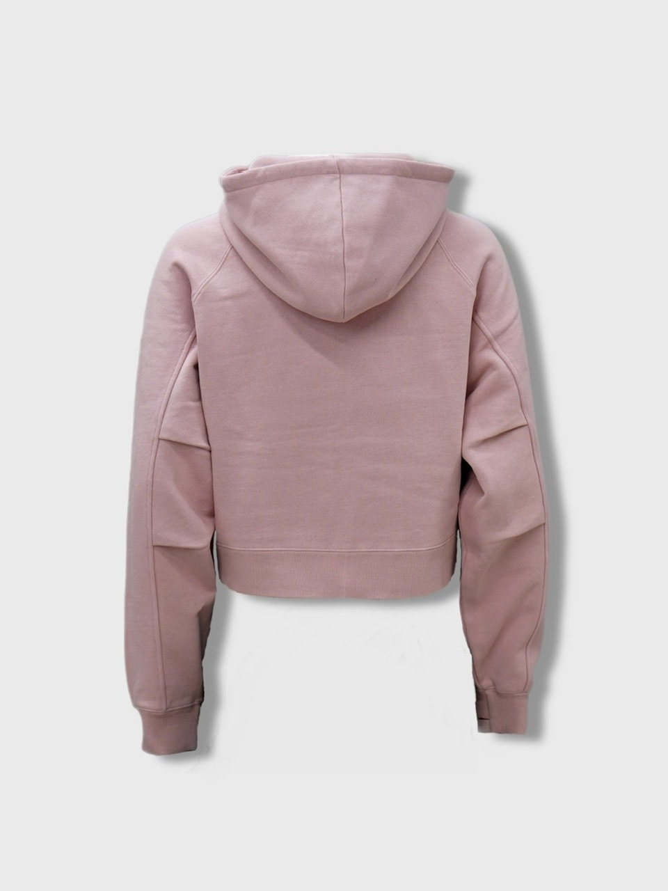 【CS】cropped double zip hoodie (pink)