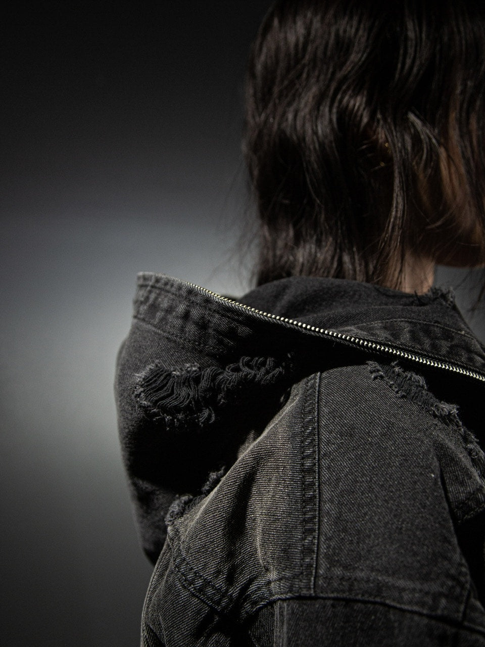 【DIG YOUR OWN GRAVE】DENIM HOOD JKT / 【ディグユアオウングレイブ】フード長袖デニムジャケット