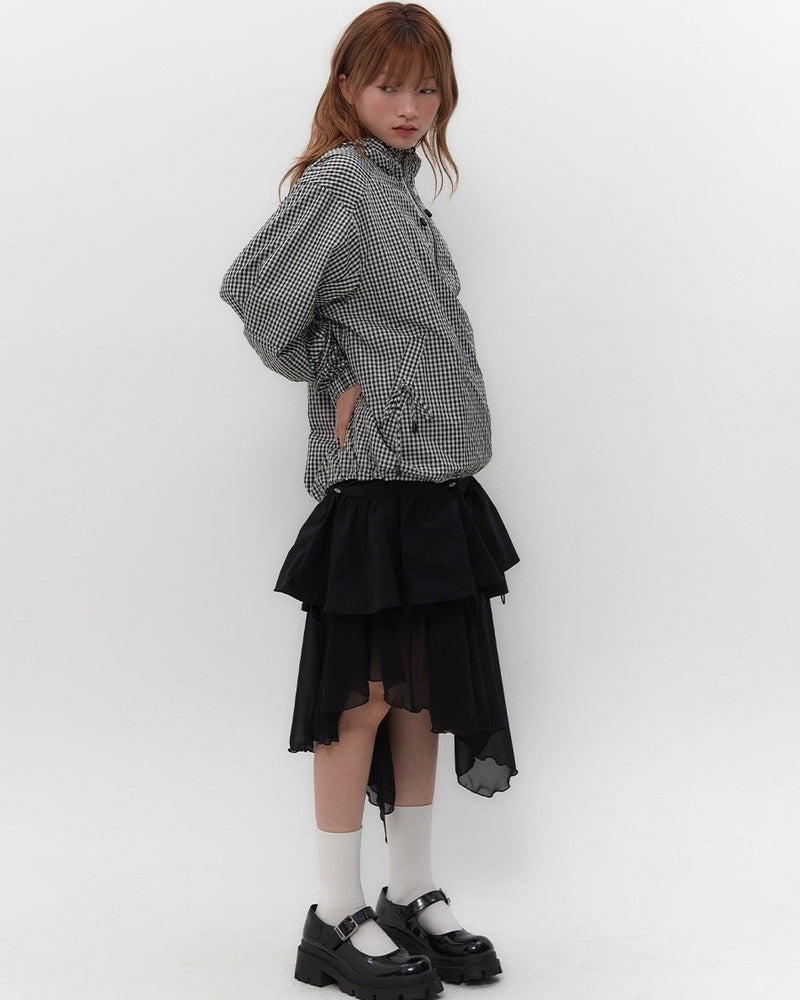 【TUOMIO】CHECK LIGHT ANORAK