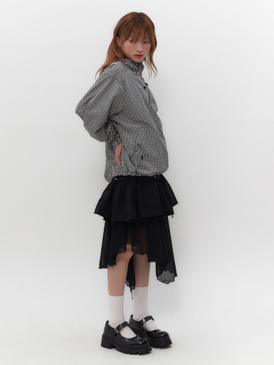 【TUOMIO】CHECK LIGHT ANORAK
