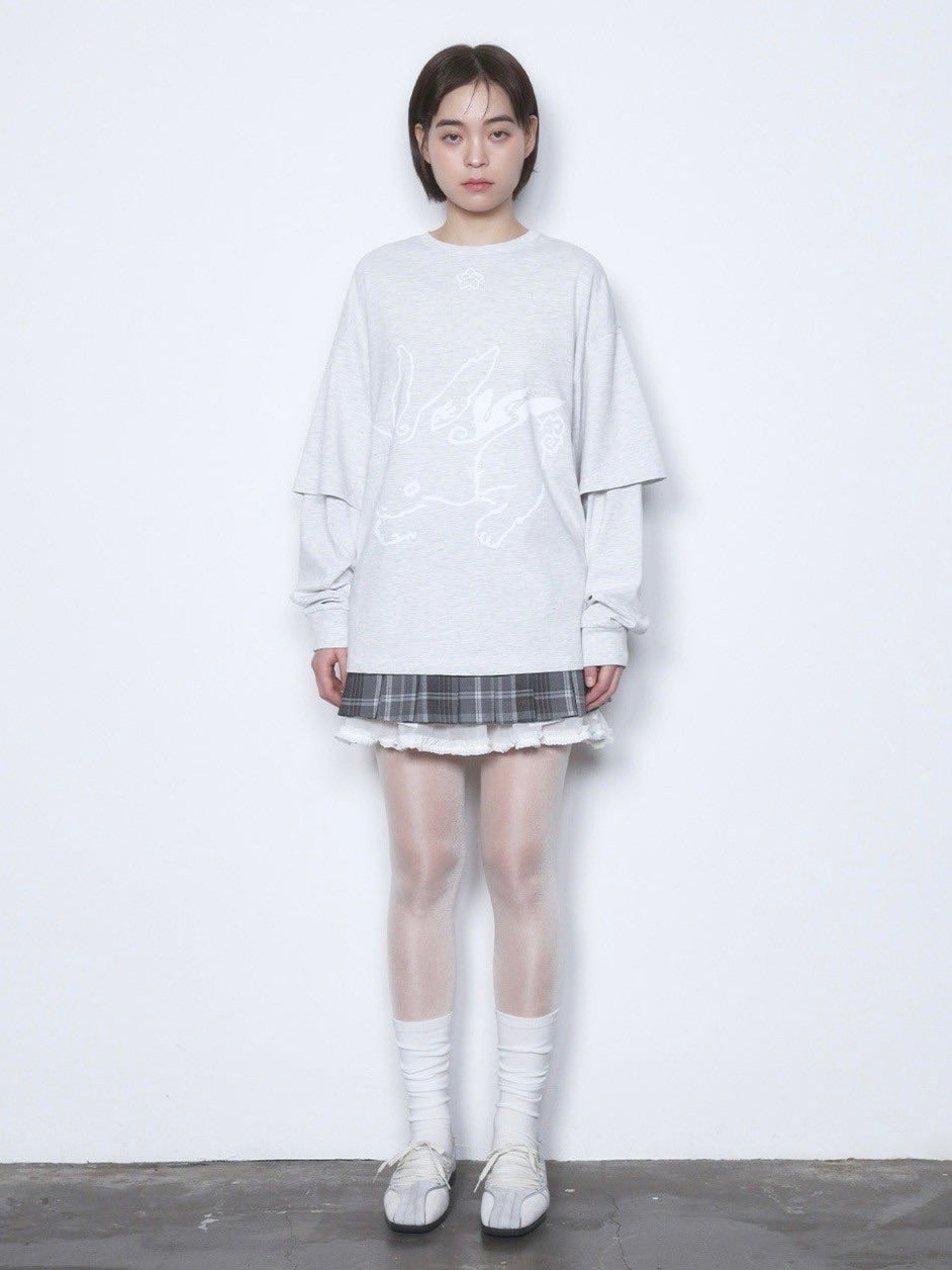 【TUOMIO】BUNNY LAYERED LONG SLEEVES