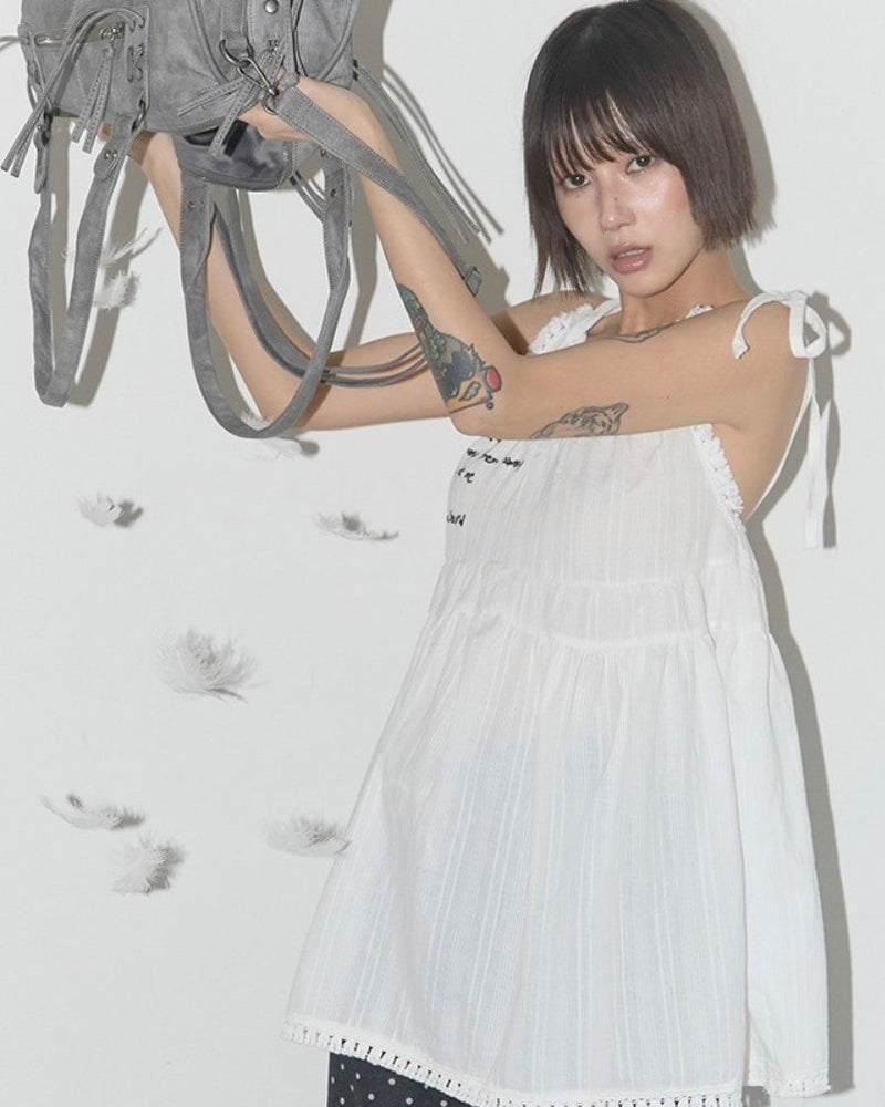 【FANCY CLUB】DREAMY SHEER DRESS / 【ファンシークラブ】シアーキャミワンピース