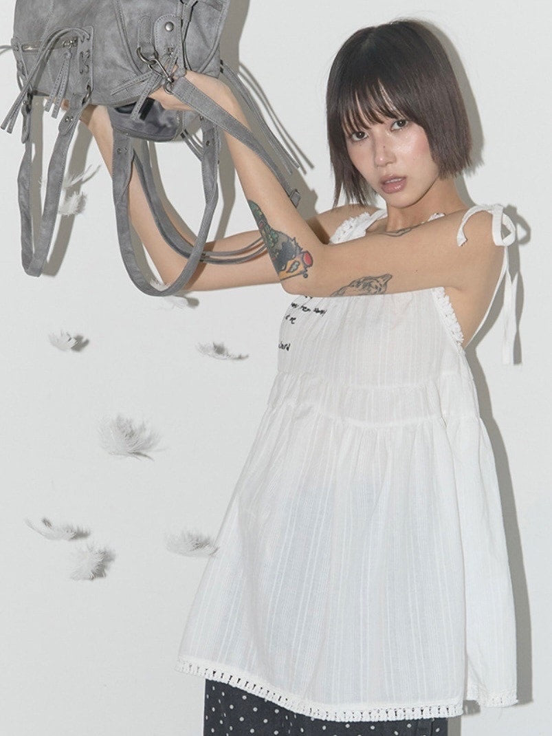 【FANCY CLUB】DREAMY SHEER DRESS / 【ファンシークラブ】シアーキャミワンピース