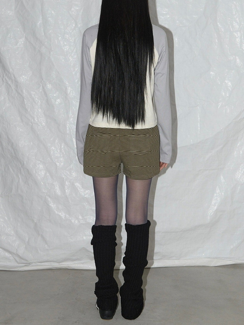 【FANCY CLUB】FY STRIPE MICRO SHORT PANTS