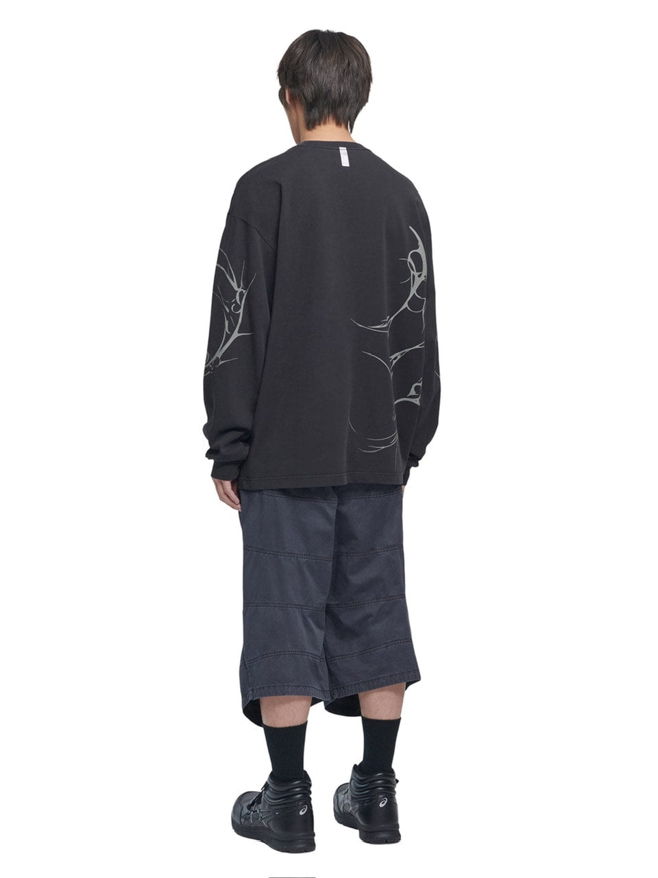 【NOMANUAL】M.P GRAPHIC LONG SLEEVE TEE / 【ノーマニュアル】グラフィックプリント長袖Tシャツ