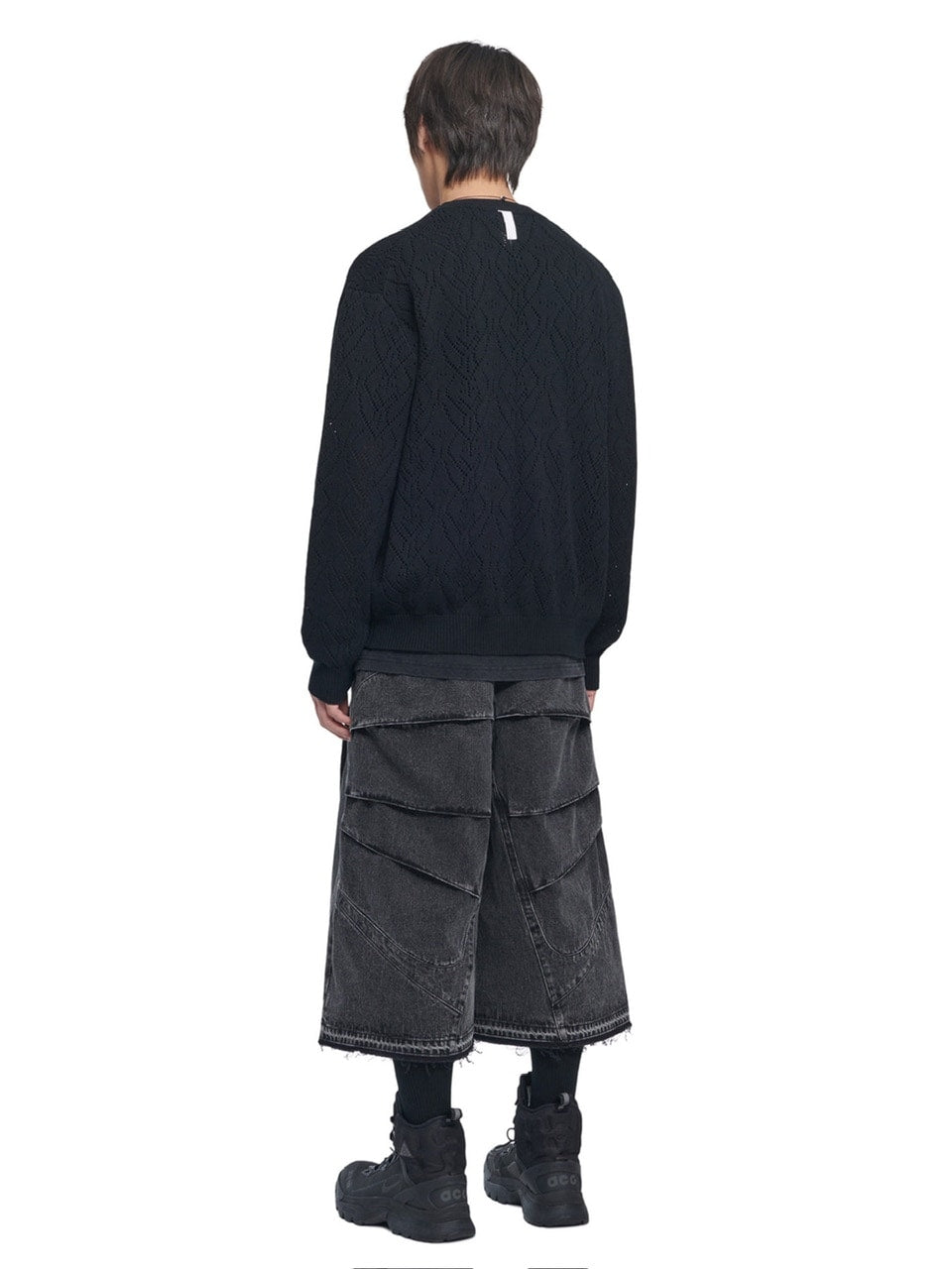 【NOMANUAL】T.B PUNCHING KNIT CARDIGAN