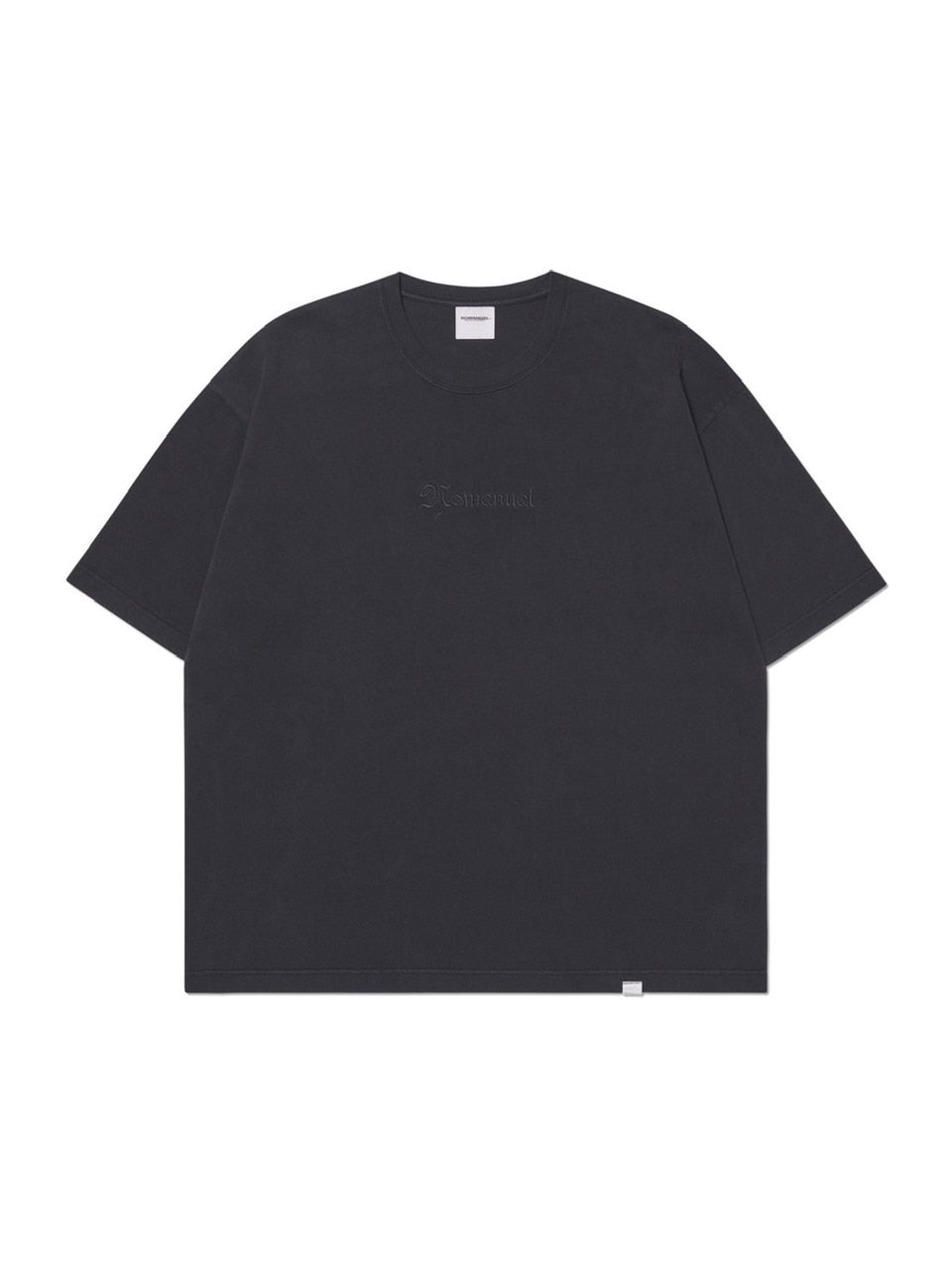 【NOMANUAL】EMBROIDERED LOGO T-SHIRT