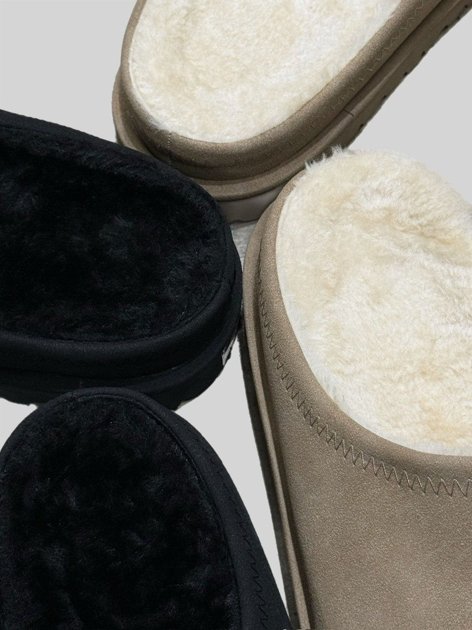 受注制【Chikashitsu +】volume toe suede mule (2color)