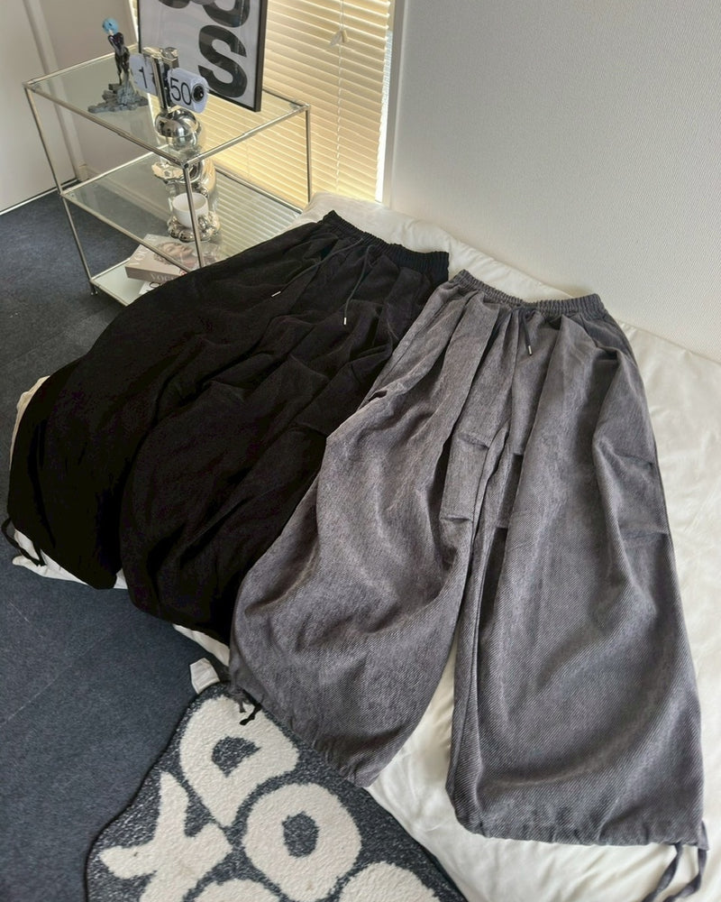 受注制【LUV CODE】pin tuck balloon pants (2color)