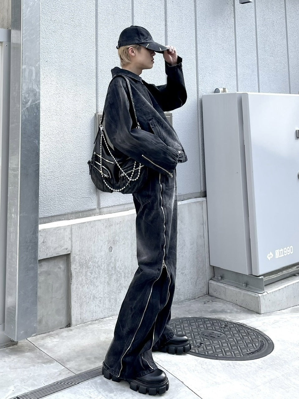 受注制【nmtc +】side zip denim jacket