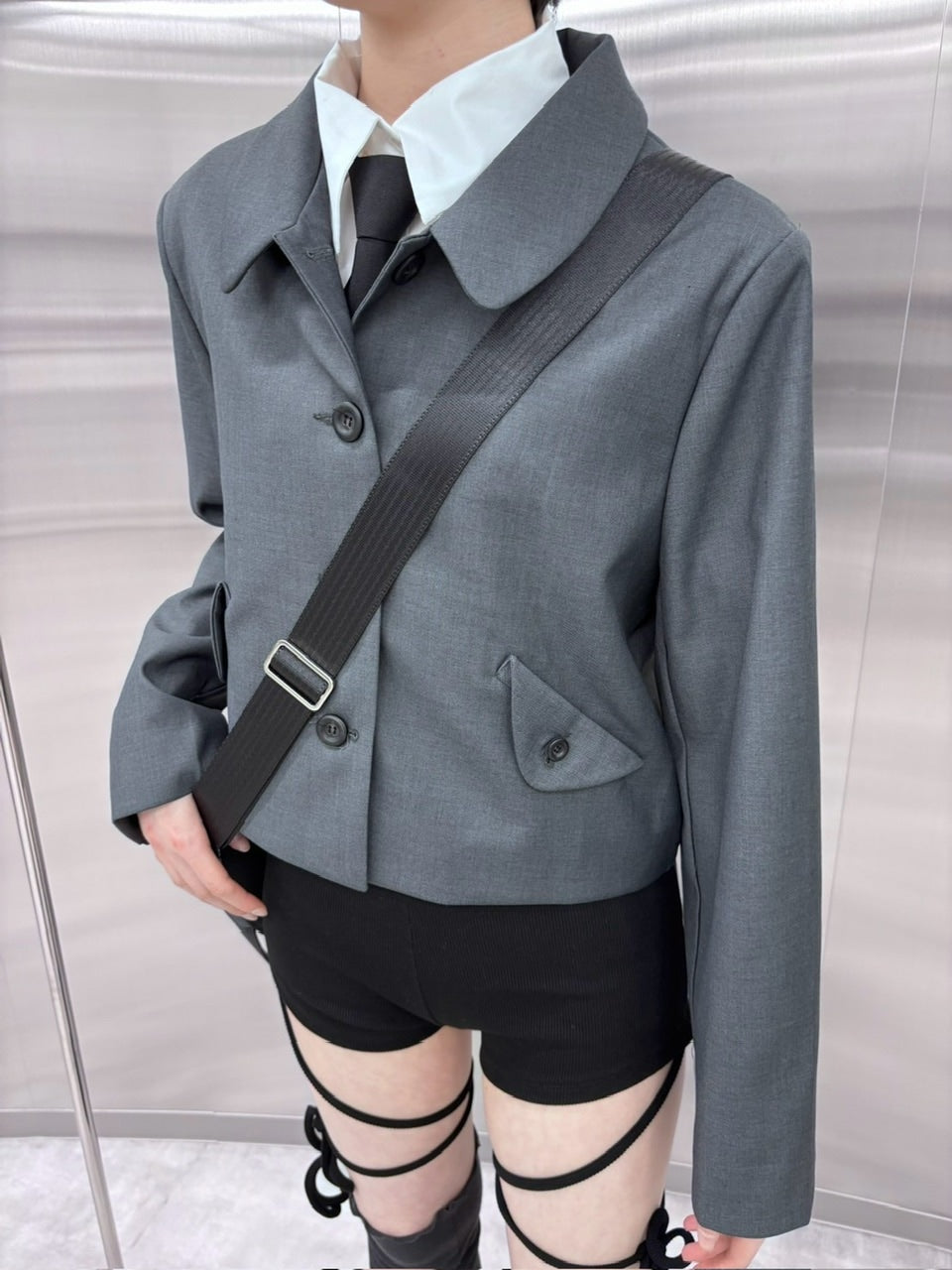 受注制【nmtc +】round collar jacket (2color)