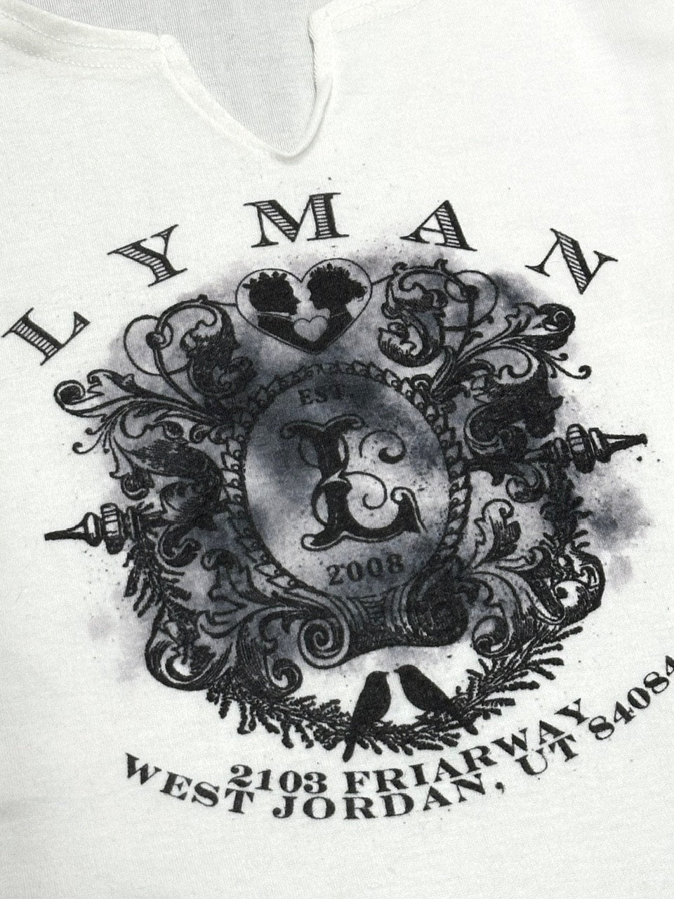 【Never mind the XU】v neck vintage print long sleeve tee (3color) / 【ネバーマインドザエックスユー】Vネックヴィンテージプリント長袖Tシャツ