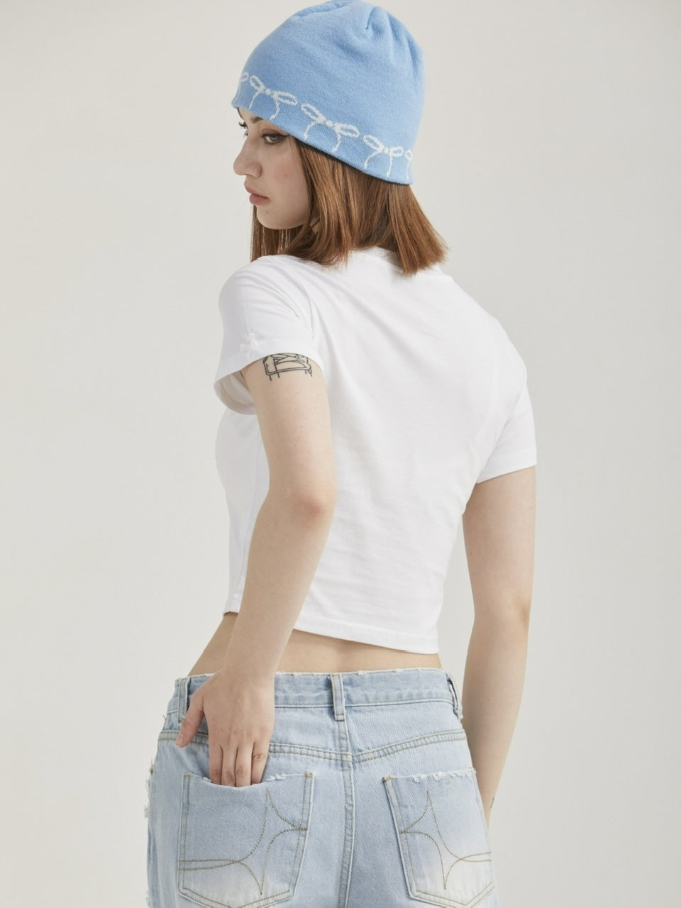 【GATELESS】RIBBON BEANIE