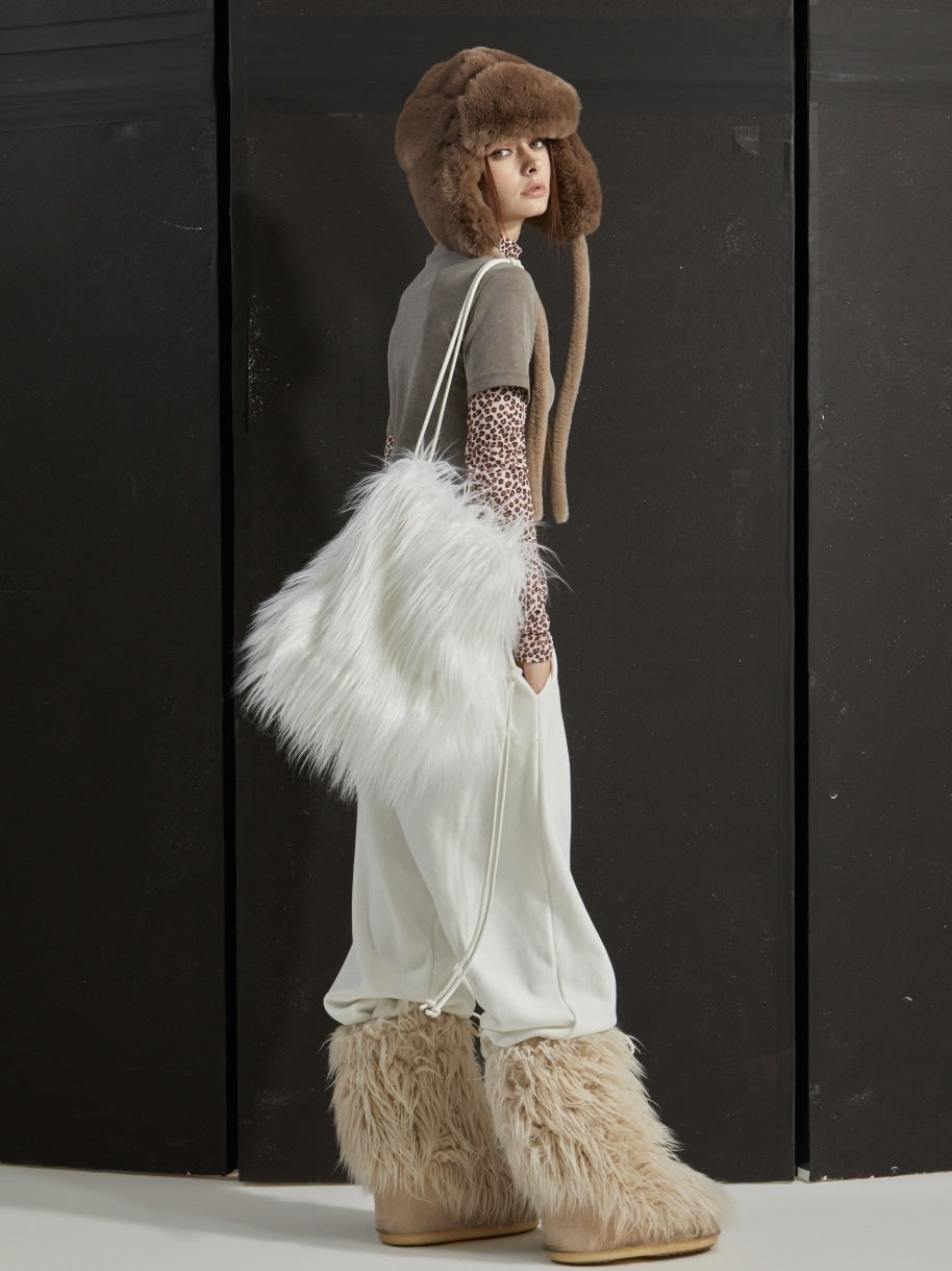 【GATELESS】LONG FUR SHOULDER BAG