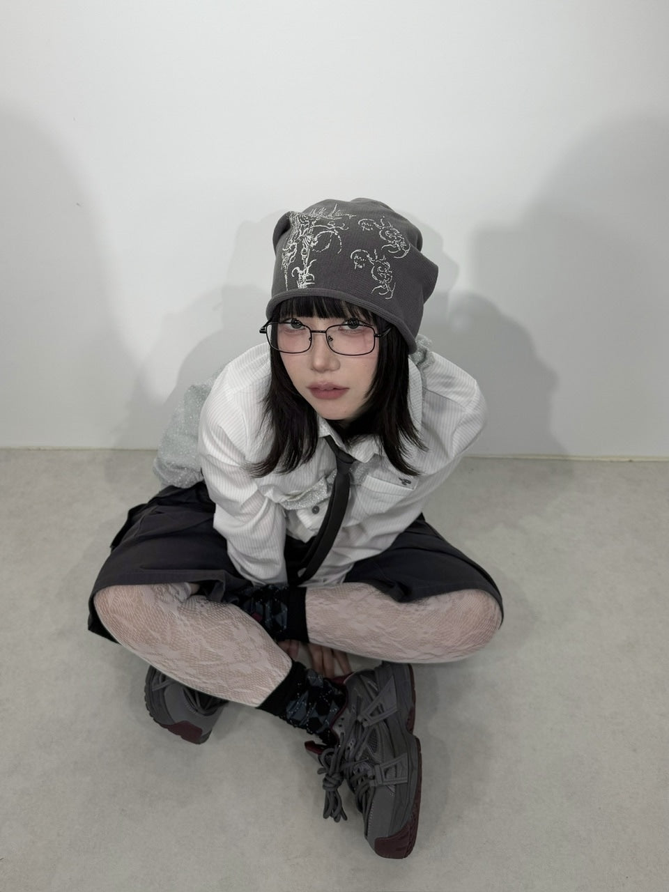 国際配送【Nerd out XU】thick sole daddy shoes (2color)