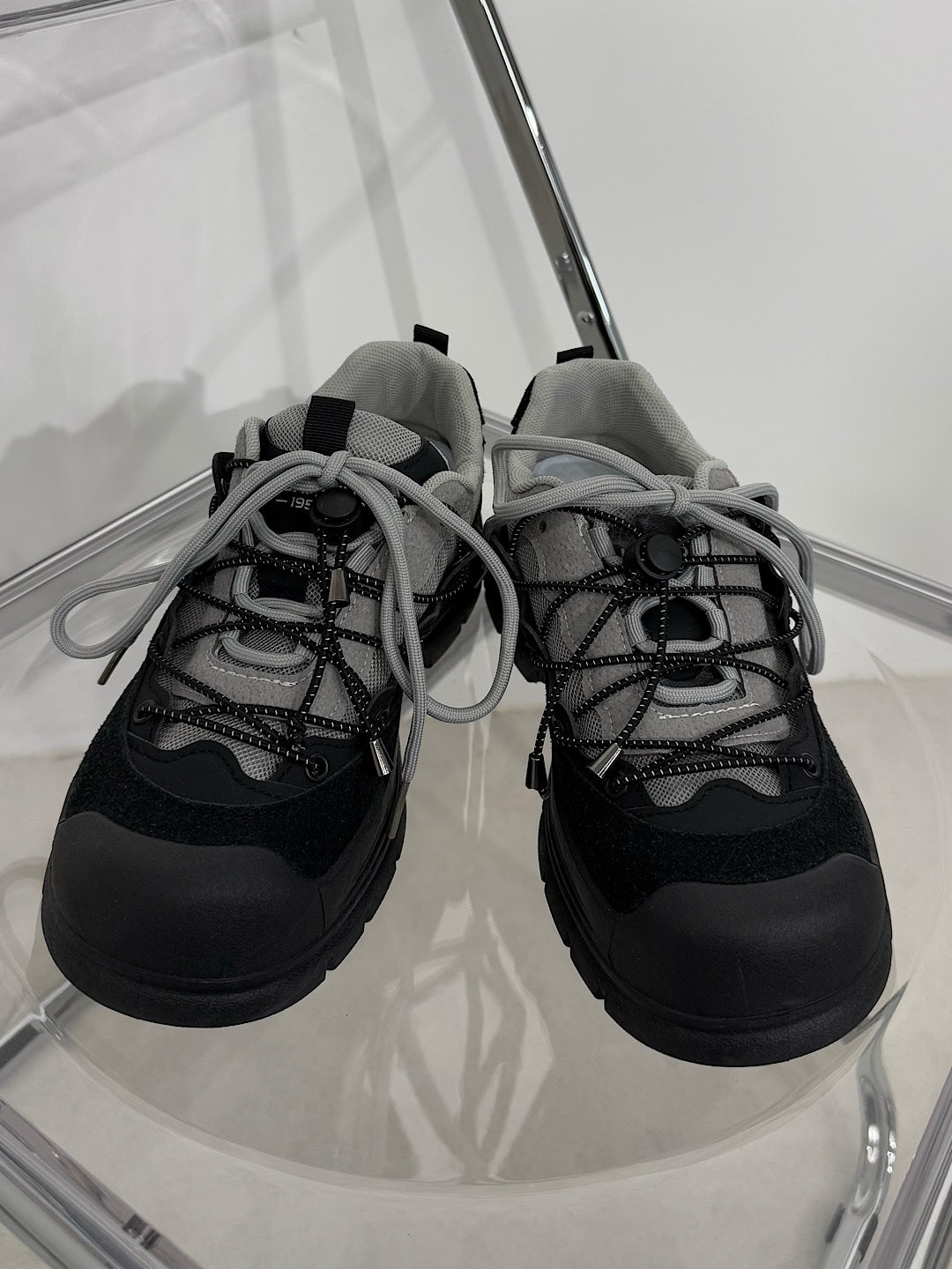 国際配送【Nerd out XU】draw code canvas sneaker / 【ナードアウトエックスユー】ドローコードキャンバスボリュームスニーカー