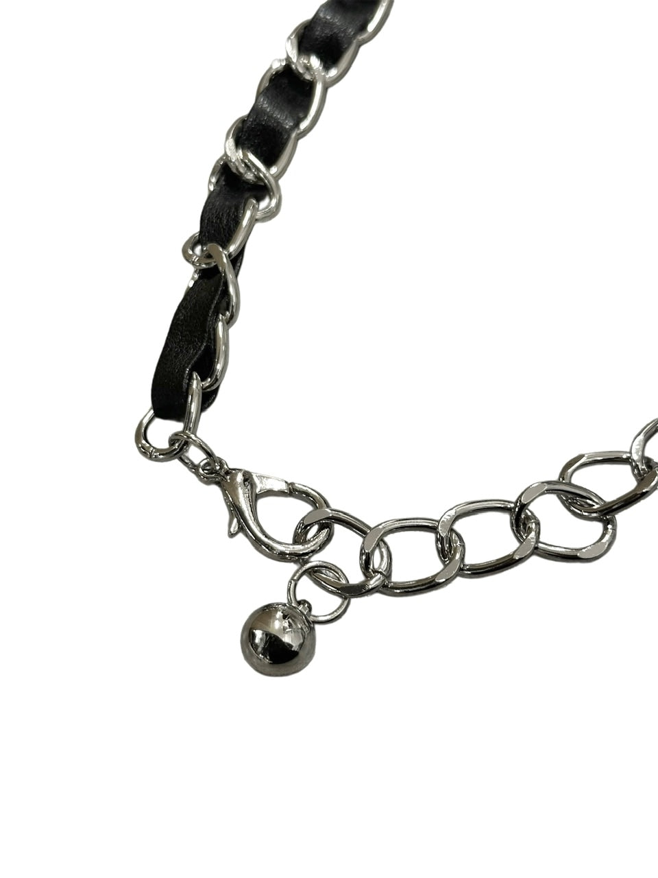 受注制【Never mind the XU】leather waist chain (2color)