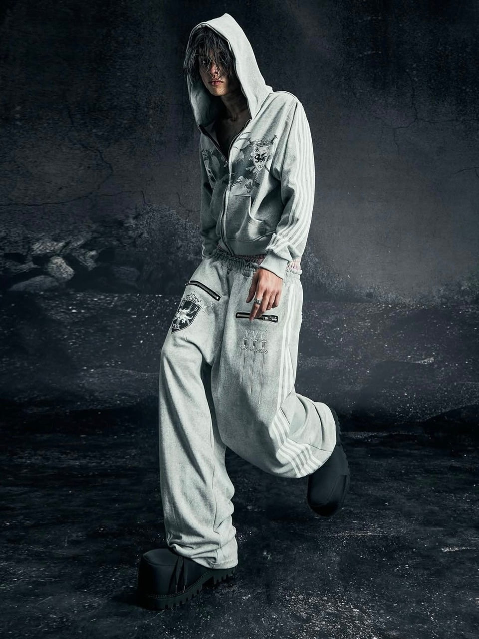 Cozy world Wide】ROYAL KNIGHT CLUB WAXED - HOODZIP – PRESSING WEB SHOP