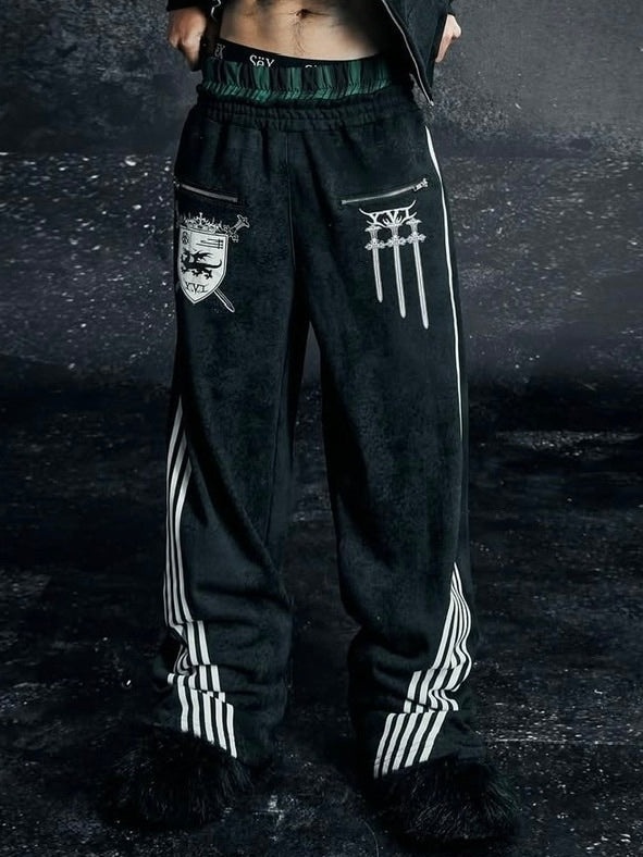 【Cozy world Wide】ROYAL KNIGHT CLUB WAXED - SWEATPANTS