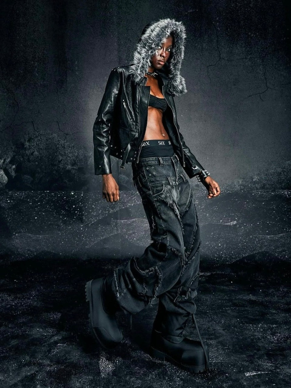 【Cozy world Wide】KNIGHT CLUB LEATHER JACKET