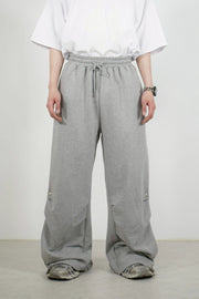 受注制【Chikashitsu +】side snap button sweat pants (2color)