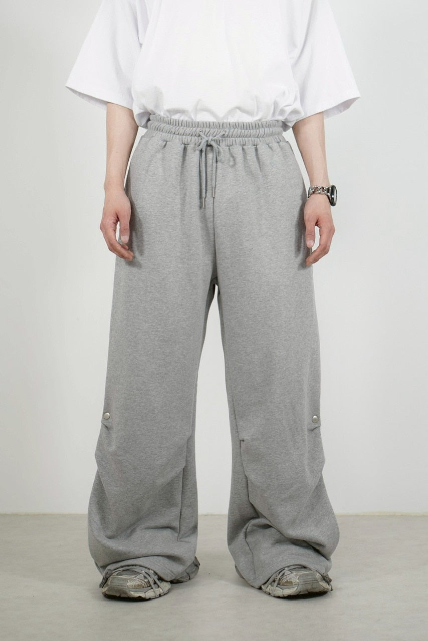 受注制【Chikashitsu +】side snap button sweat pants (2color)
