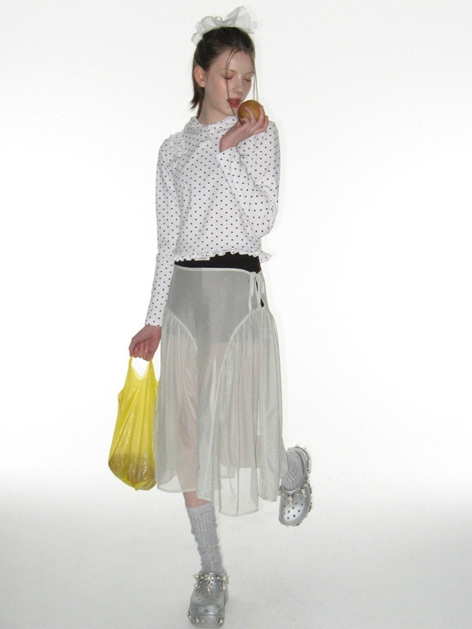 CRANK】COTTON FRILL BIG SCRUNCHY – PRESSING WEB SHOP