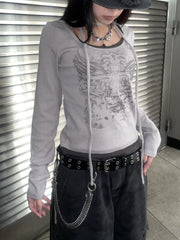 受注制【Never mind the XU】star studs necklace