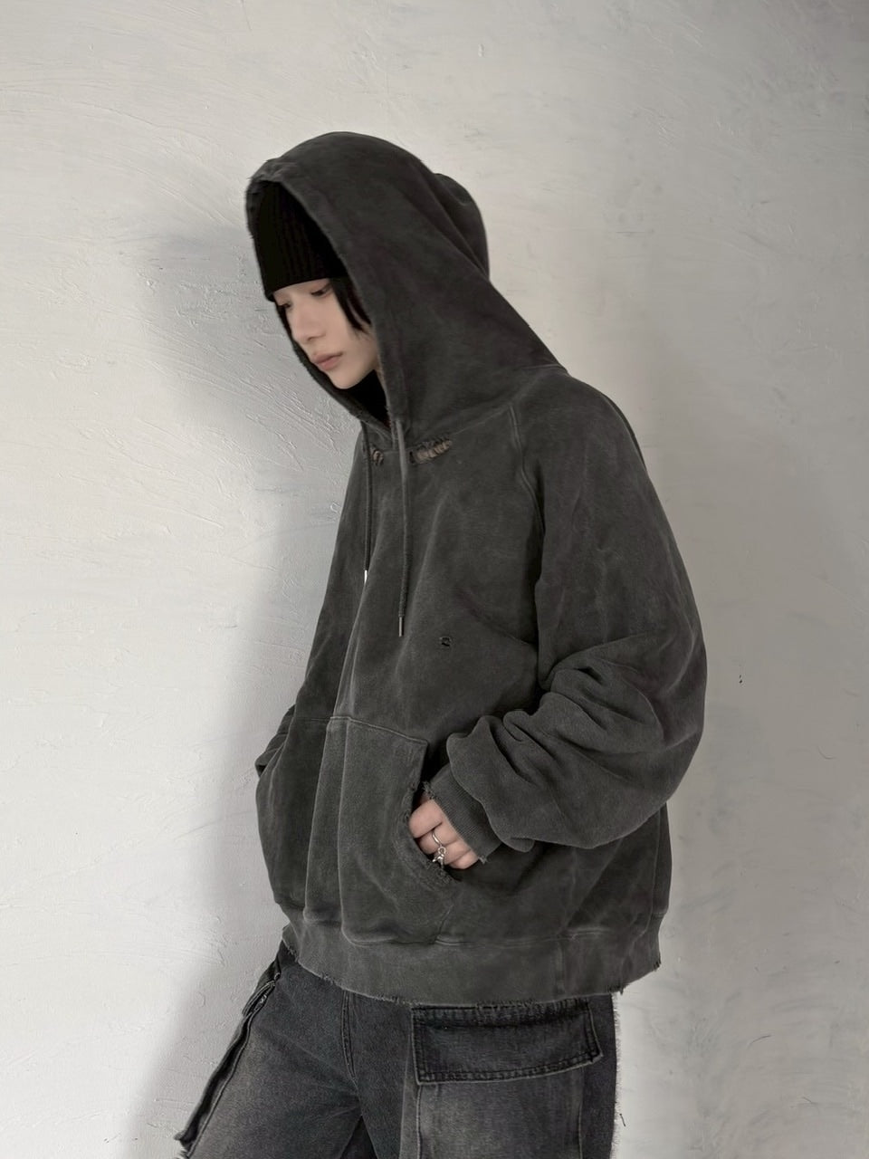 受注制【LUV CODE】waffle beanie (2color)