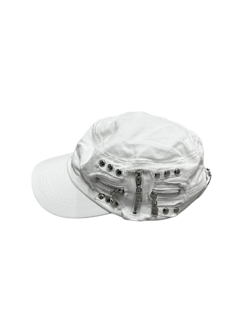 受注制【Never mind the XU】studs denim cap (2color) / 【ネバーマインドザエックスユー】スタッズデニムキャップ