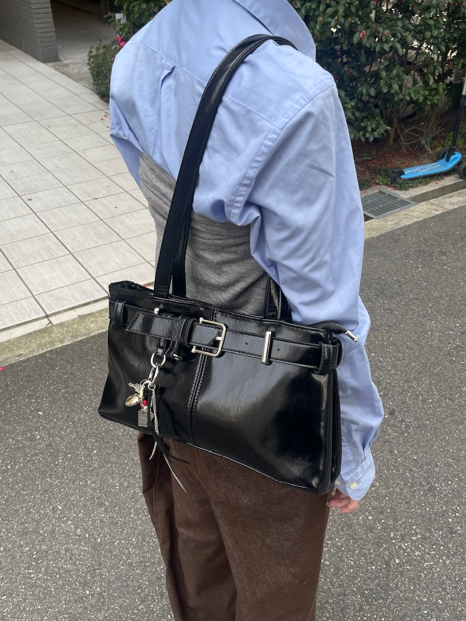 受注制【oaks】leather belt shoulder bag (3color)