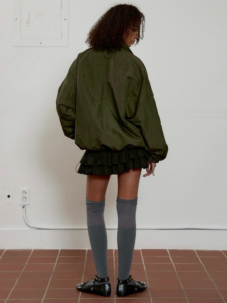 【ESC STUDIO】eyelet wind breaker jacket