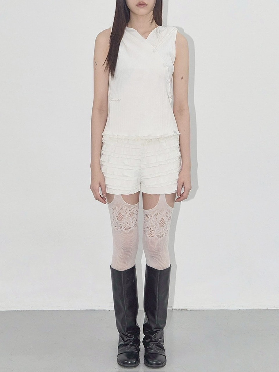 【FANCY CLUB】BIRD COWL SLEEVELESS