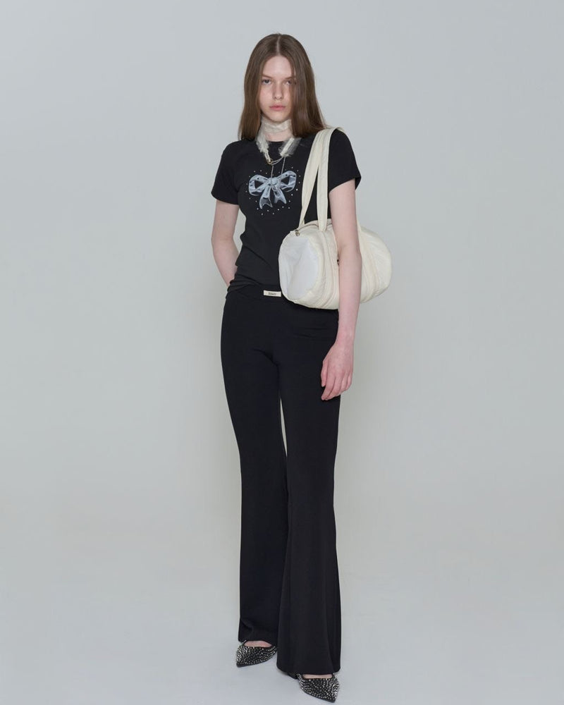 【ROCK CAKE】Hotfix Ribbon Top