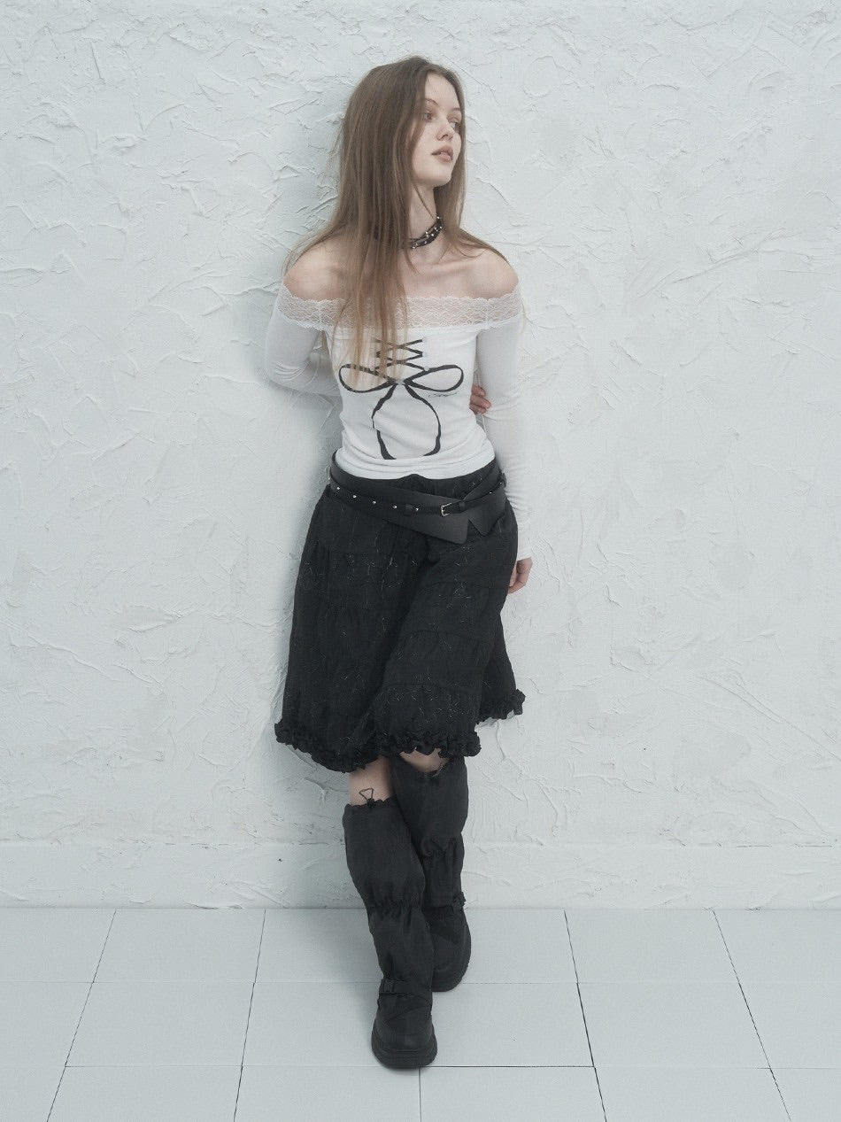 【SETUP‐EXE】FRILL CANCAN SKIRT