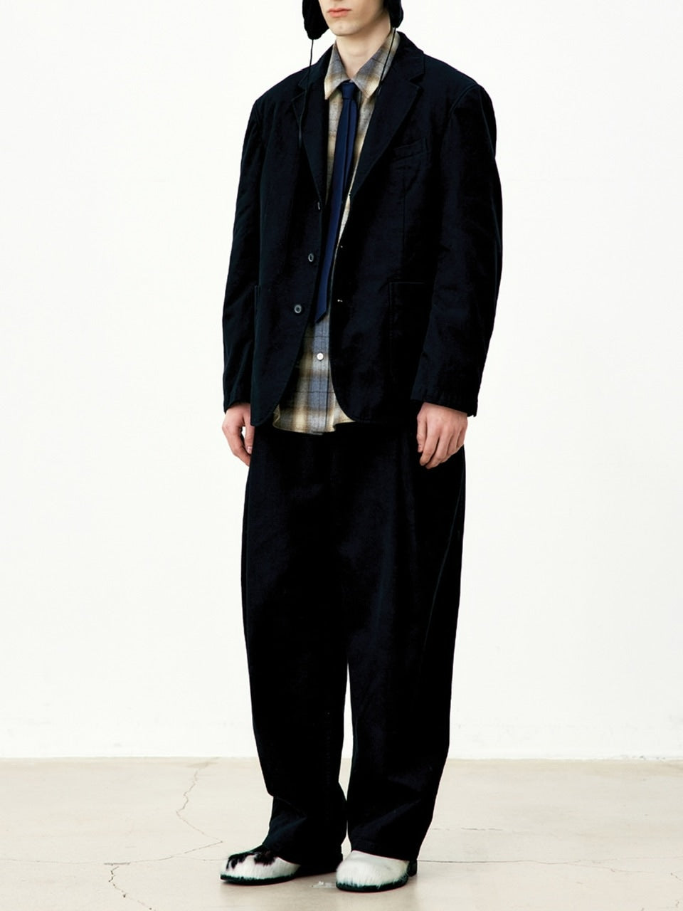 【COOR】WASHED COTTON 3-BUTTON BLAZER