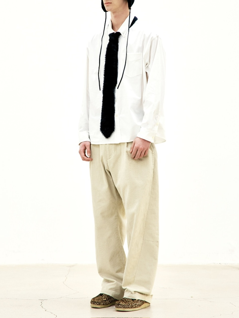 【COOR】PIN CORDUROY ONE POCKET SHIRT