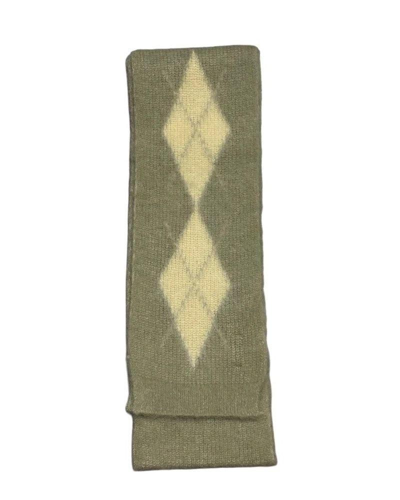 【COOR】HAIRY MIXDO ARGYLE MUFFLER