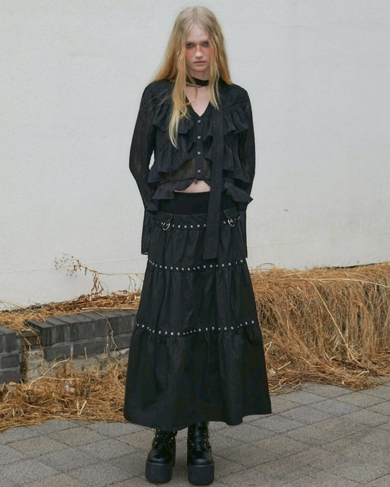 【NOT KNOWING】Bohem Chiffon Blouse
