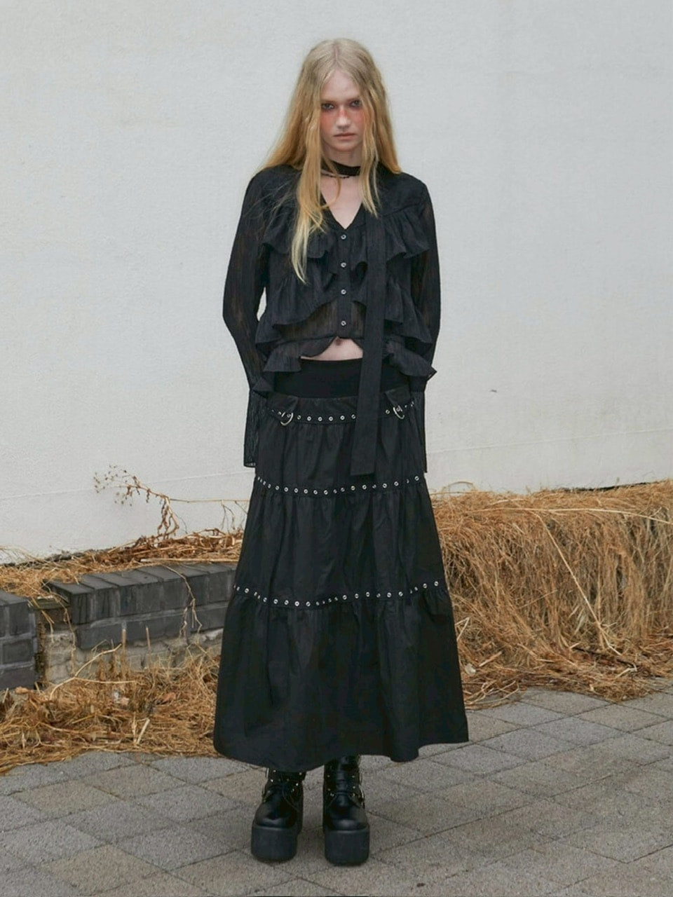 【NOT KNOWING】Bohem Chiffon Blouse