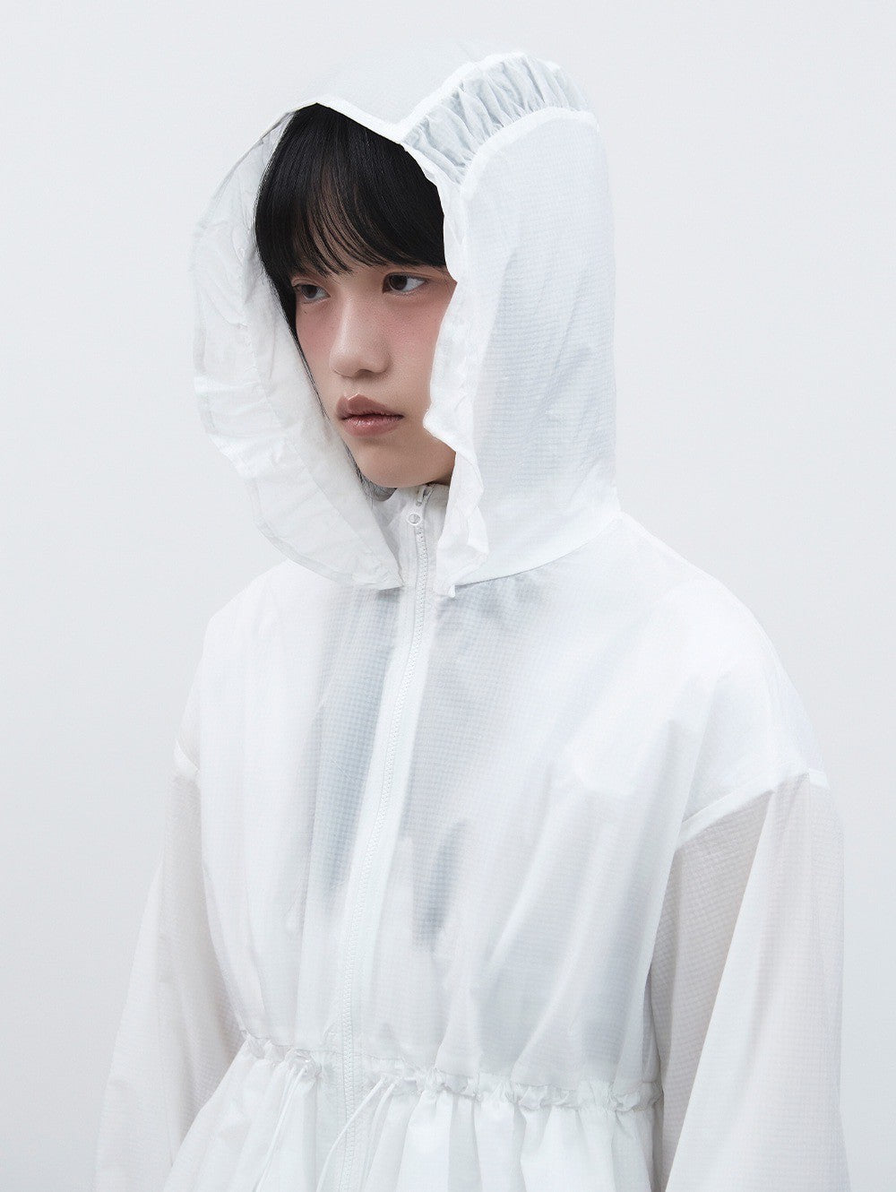【TUOMIO】FRILL LAYERED HOOD JACKET