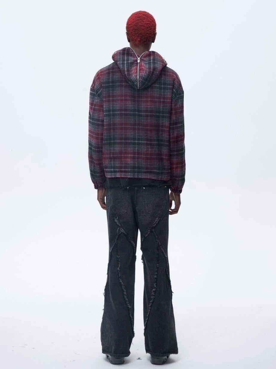 【The Boy Has No Patience】BLOOD MOON NIGHT KNIGHT DESTRUCTION ZIP HOODED JACKET