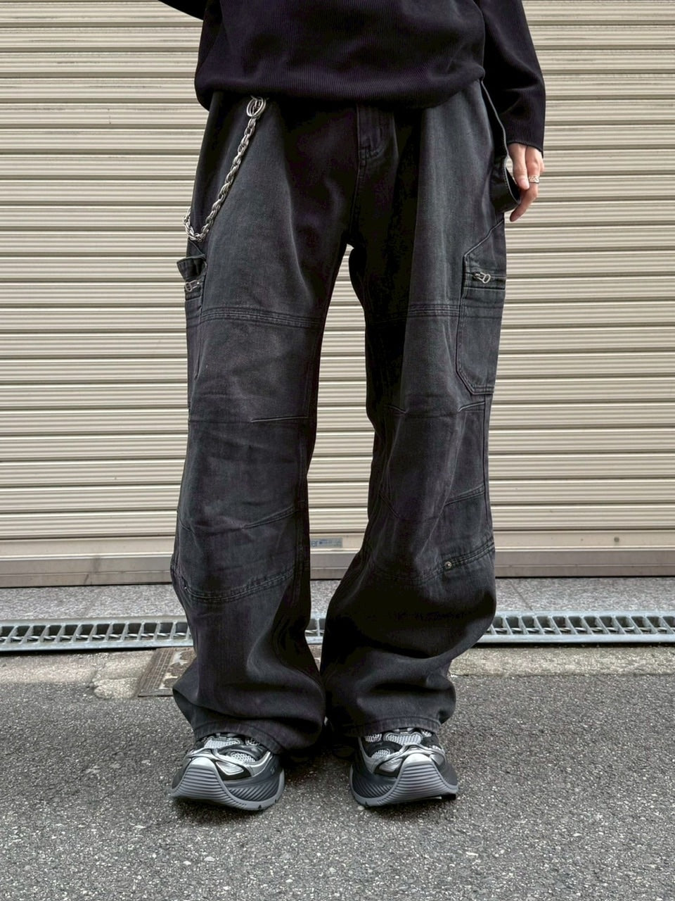 大阪店WEB限定受注制【Chikashitsu +】straight fit carpenter denim pants