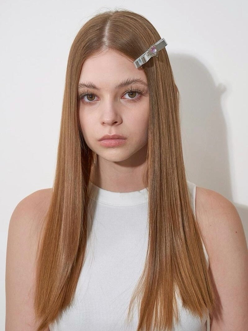 【ODDONEOUT】GLOSSY SLIVER HAIR CLIP (1EA)