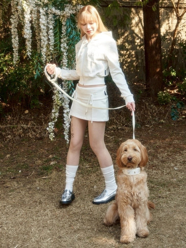 【ODDONEOUT】[ODDONEOUTXthesallyslaw] LOW RISE SWEAT SKIRT